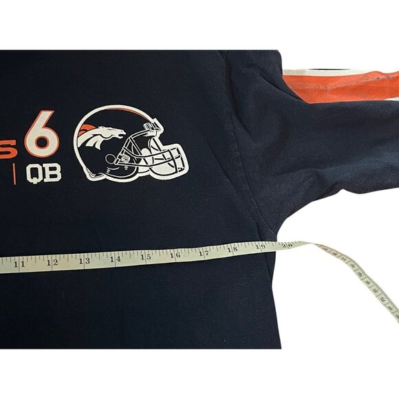 NFL Denver Broncos Jay Cutler #6 Long Sleeve Navy T-Shirt Mens Medium NO TAG - Picture 8 of 12